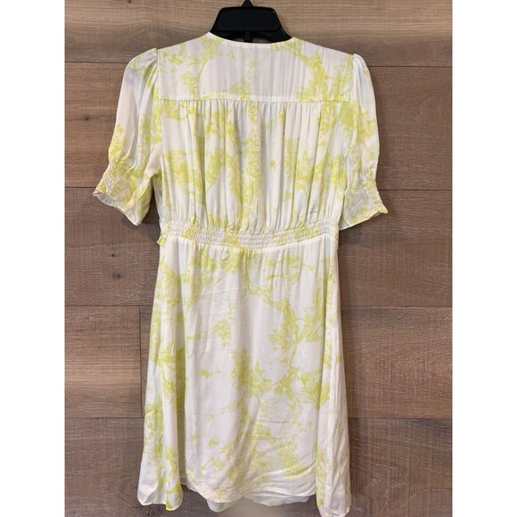 NWOT ALLSAINTS Demi Marama yellow mini Dress SIZE 4 - Picture 8 of 9